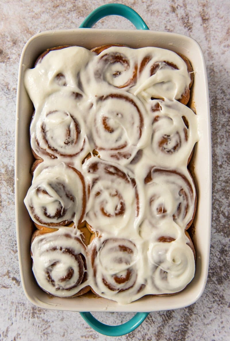 Make Ahead Cinnamon Rolls with Icing