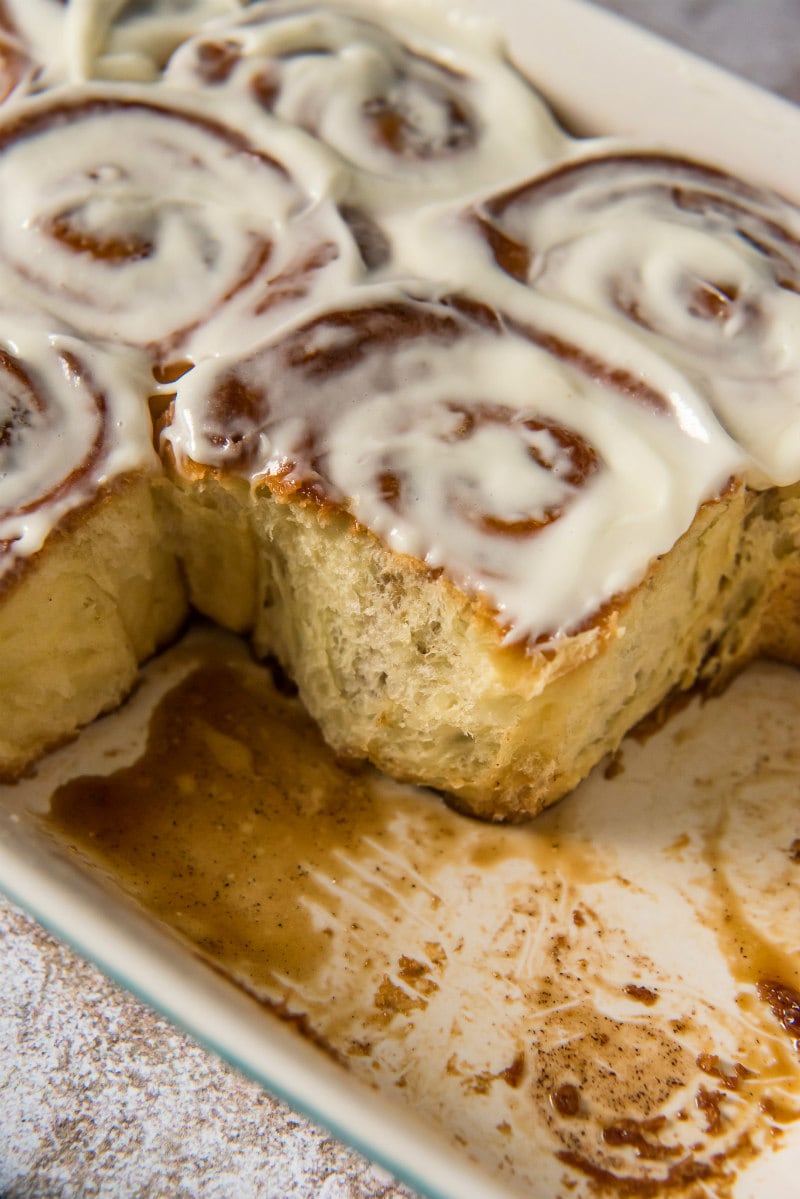 serving Make Ahead Cinnamon Rolls