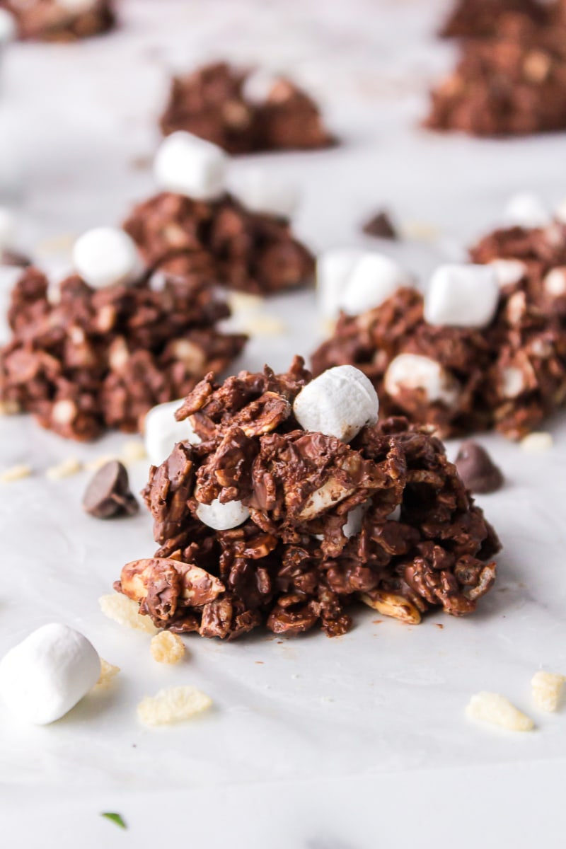 no bake rocky road cookies