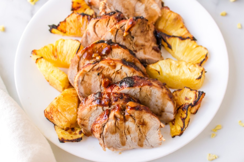 Glazed Pork Tenderloin with Pineapple Recipe Girl