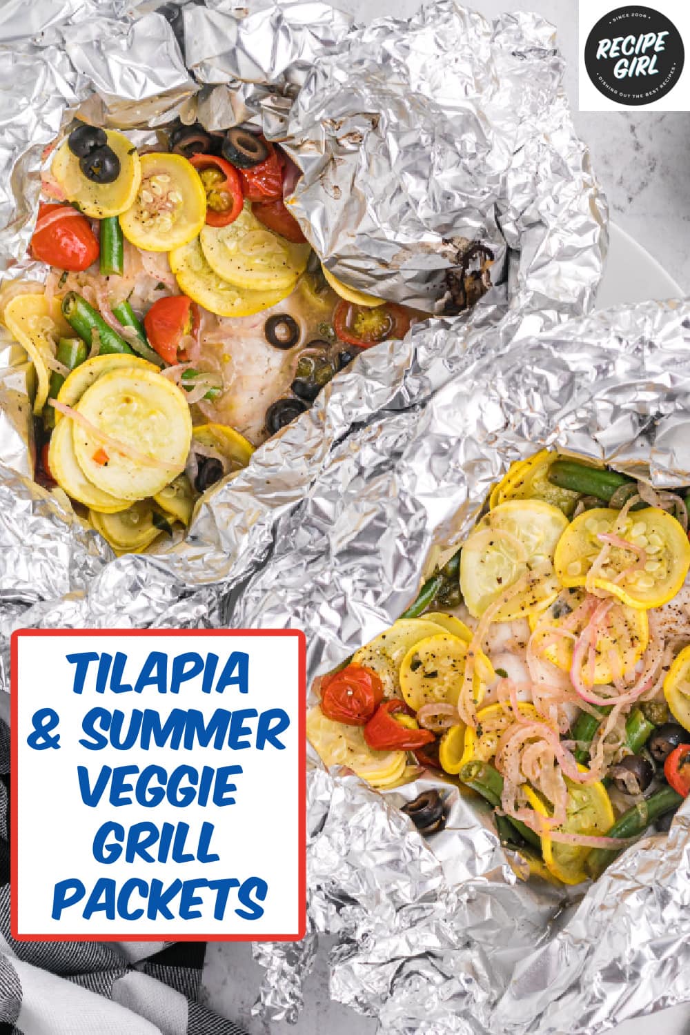 Tilapia and Summer Vegetable Grill Packets Recipe Girl