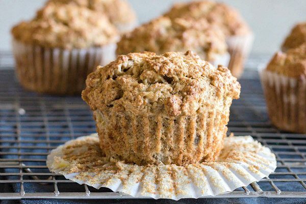 Whole Grain Banana Muffins unwrapped