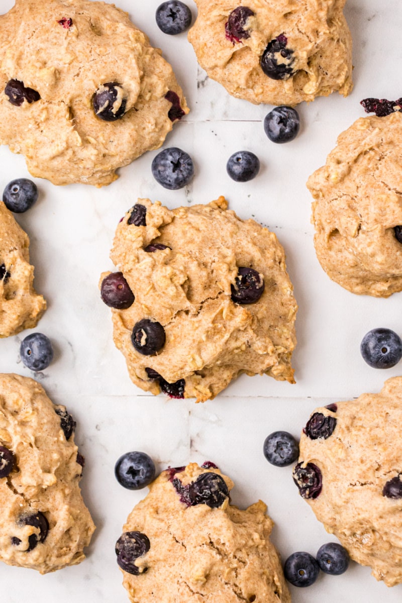 whole grain blueberry biscuits