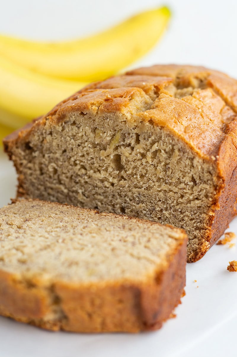 sliced Best Banana Bread