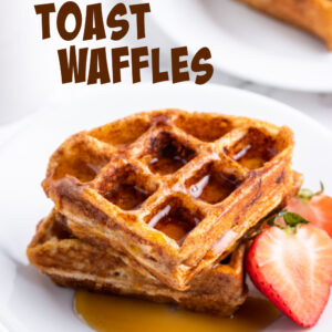 pinterest image for french toast waffles