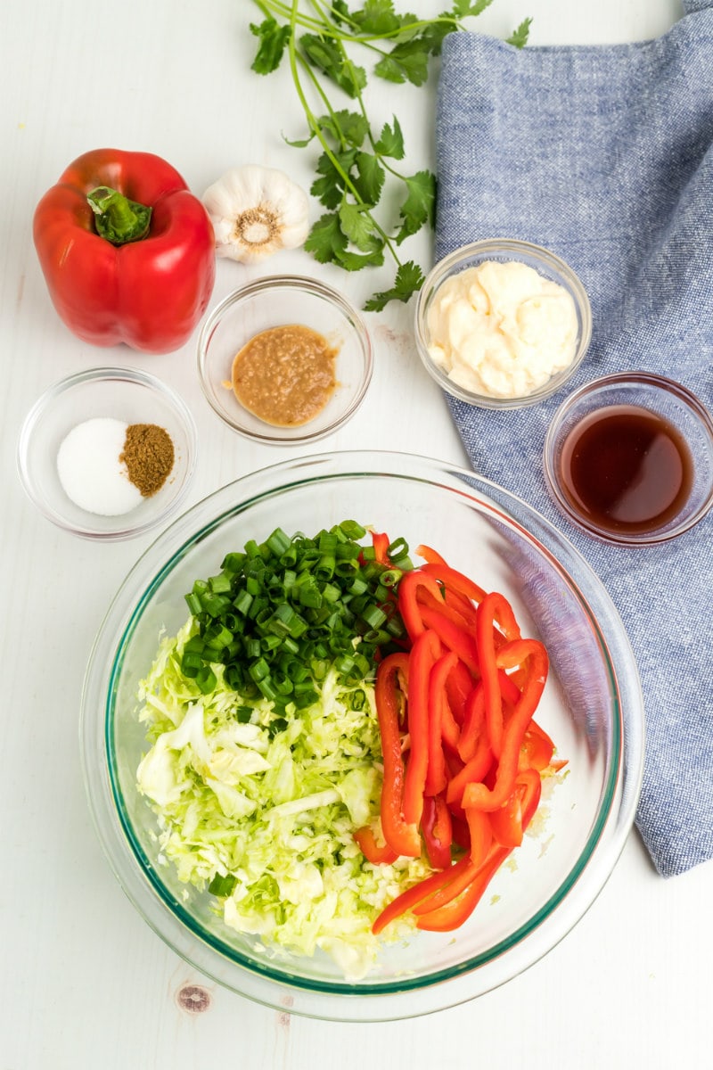 Ingredients for Mexican Coleslaw