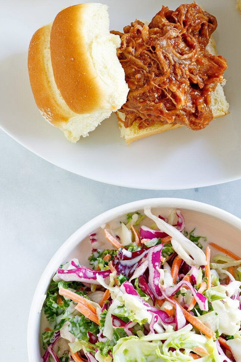 Carolina BBQ Pork Slider avec Cole Slaw