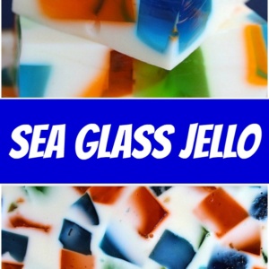 pinterest collage image for sea glass jello