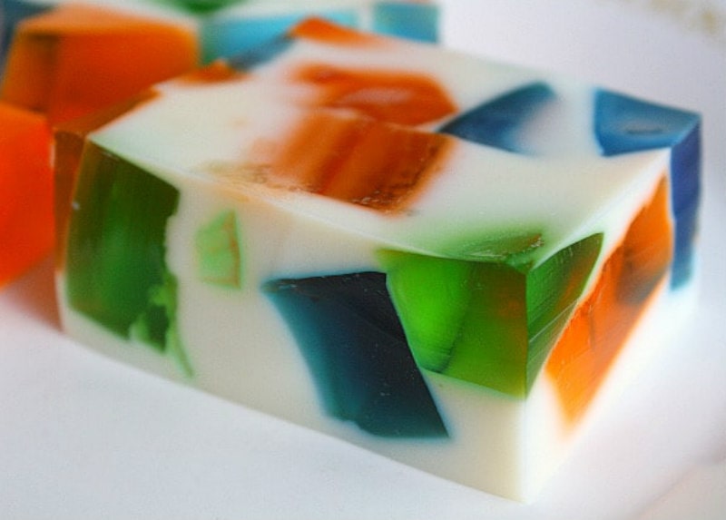 piece of sea glass jello