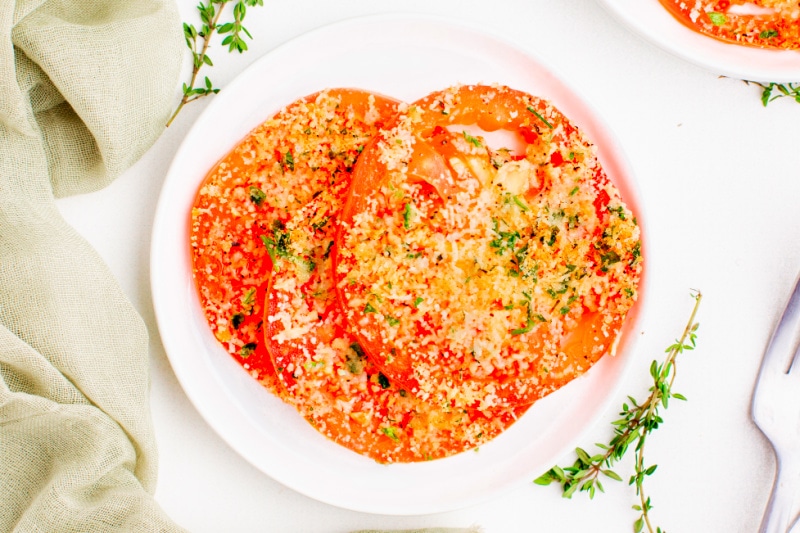 Tomatoes with Asiago Cheese and Fresh Herbs Recipe Girl