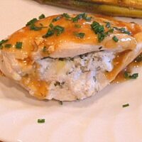 Artichoke and Goat Cheese Stuffed Chicken
