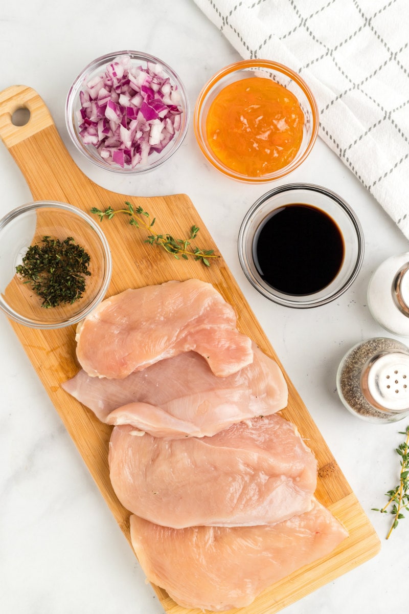 ingredients needed for apricot balsamic chicken