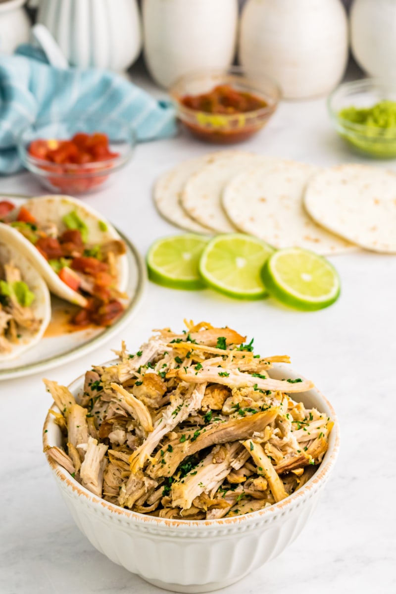 pork carnitas in a bowl