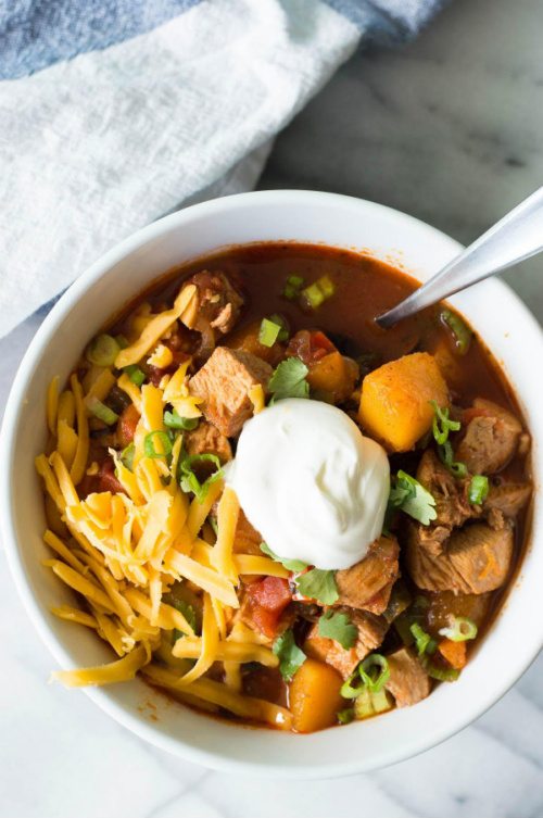 Chicken Butternut Squash Chili Recipe Girl
