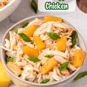 pinterest image for crockpot pineapple chicken