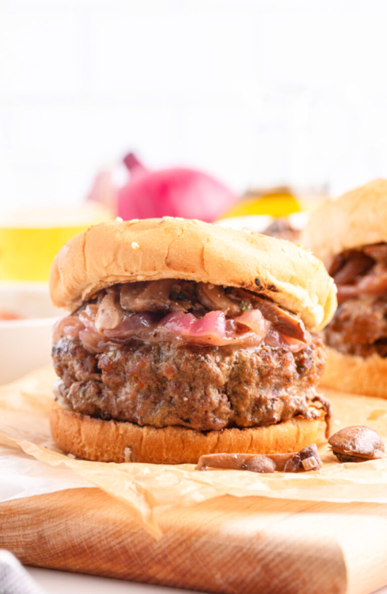 gorgonzola stuffed burgers