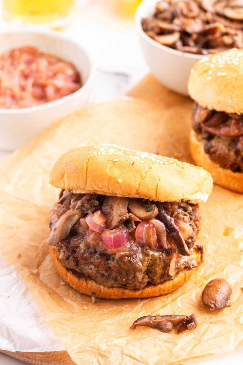 gorgonzola stuffed burgers