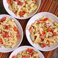 Greek Chicken Pasta Toss