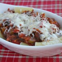 Pasta with Garden Bolognese Sauce