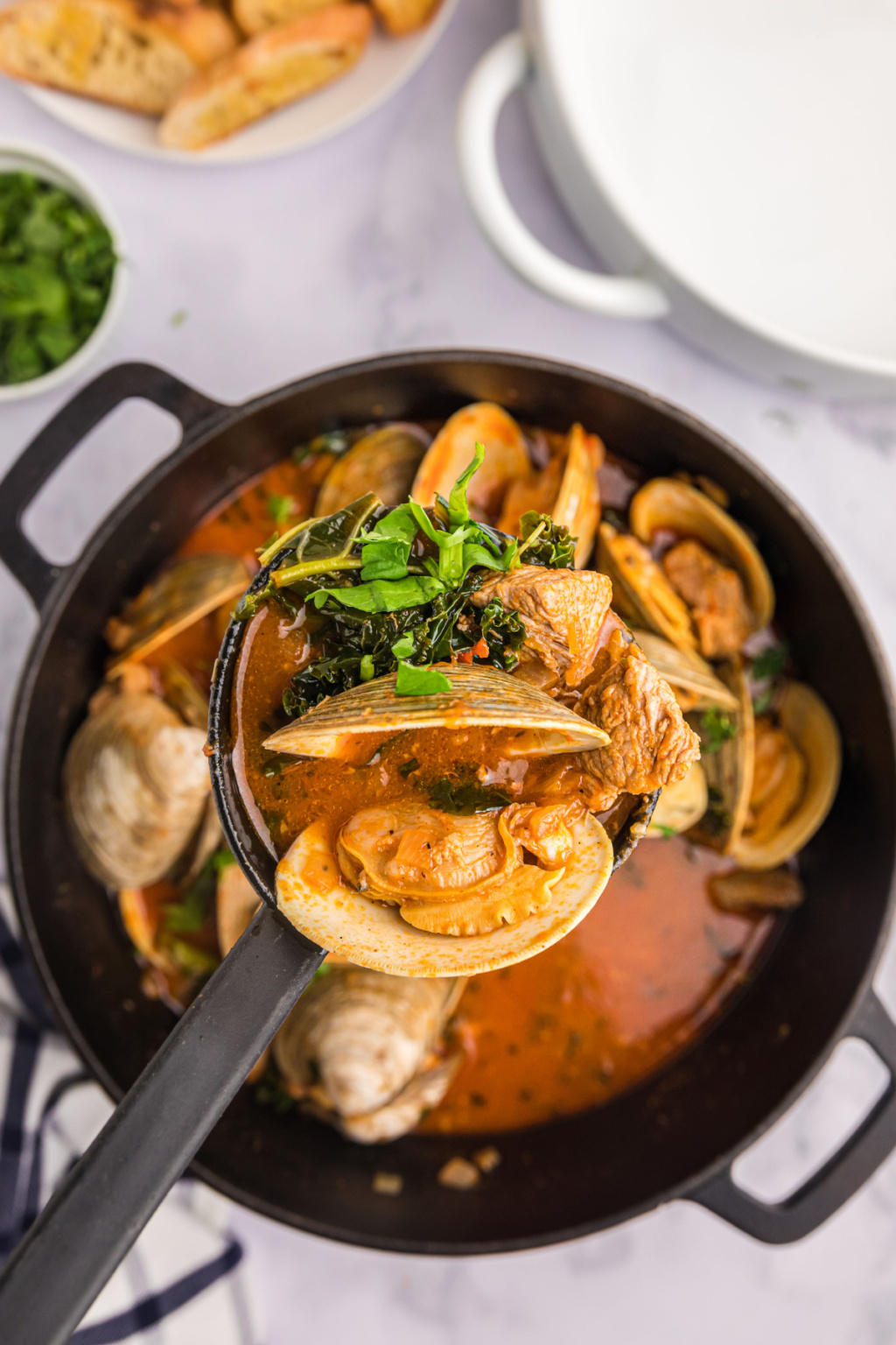 Pork Stew with Clams and Mussels Recipe Girl
