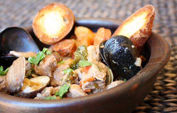Pork Stew with Clams and Mussels