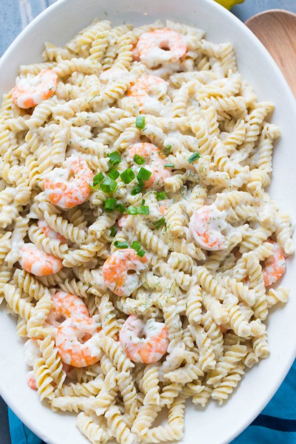 Rotini with Shrimp recipe - from RecipeGirl.com