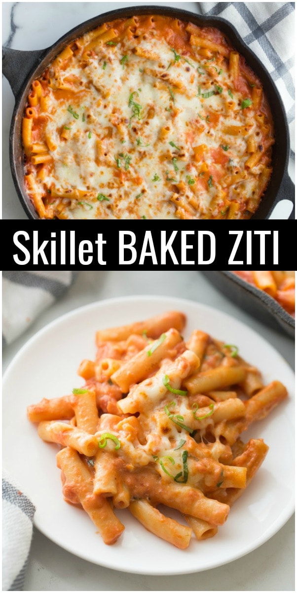Skillet Baked Ziti Recipe Girl