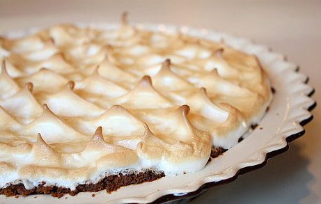 Waitress Pie topped with toasted meringue