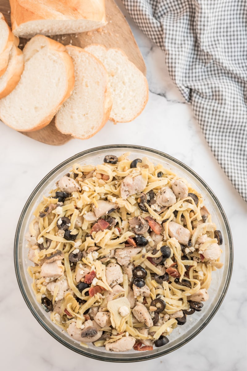 winter pasta in a bowl