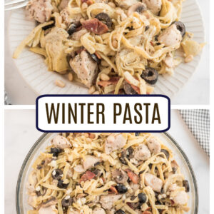 pinterest collage for winter pasta