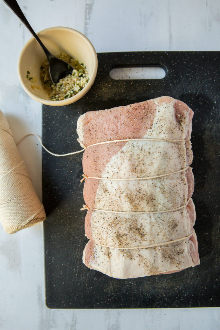 Pancetta Wrapped Pork Roast Recipe Girl