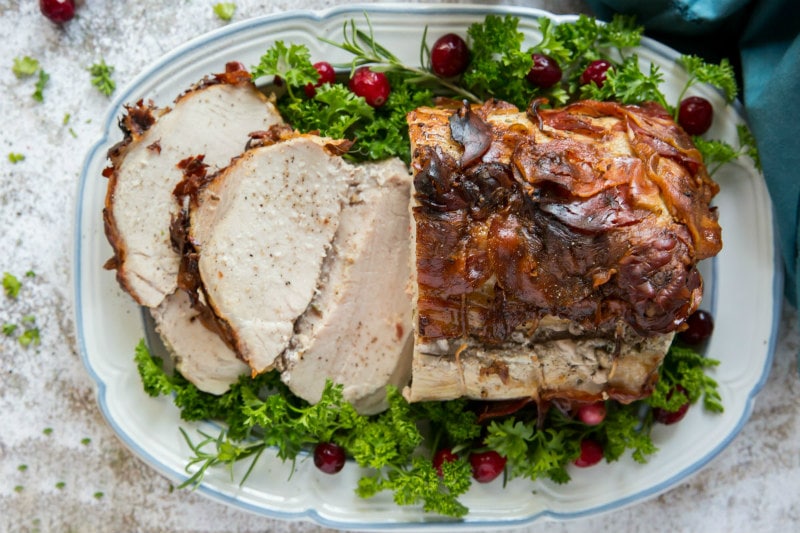 Pancetta Wrapped Pork Roast Recipe Girl