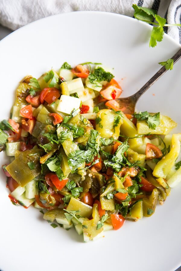 Portuguese Salad recipe from RecipeGirl.com #portuguese #salad #recipe #RecipeGirl Portuguese Salad in a bowl
