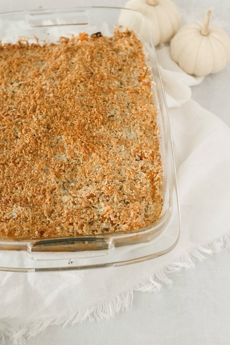 Butternut Squash Cheddar Gratin