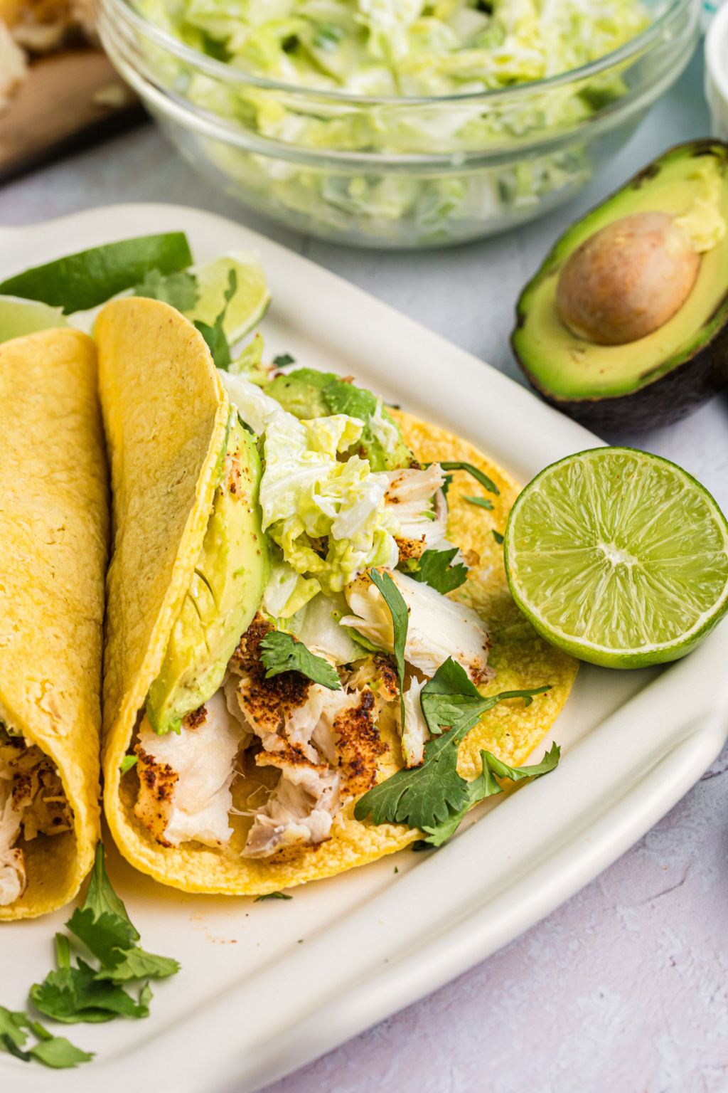 Cedar Planked Halibut Tacos with Citrus Slaw Recipe Girl