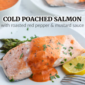 pinterest image for cold poached salmon