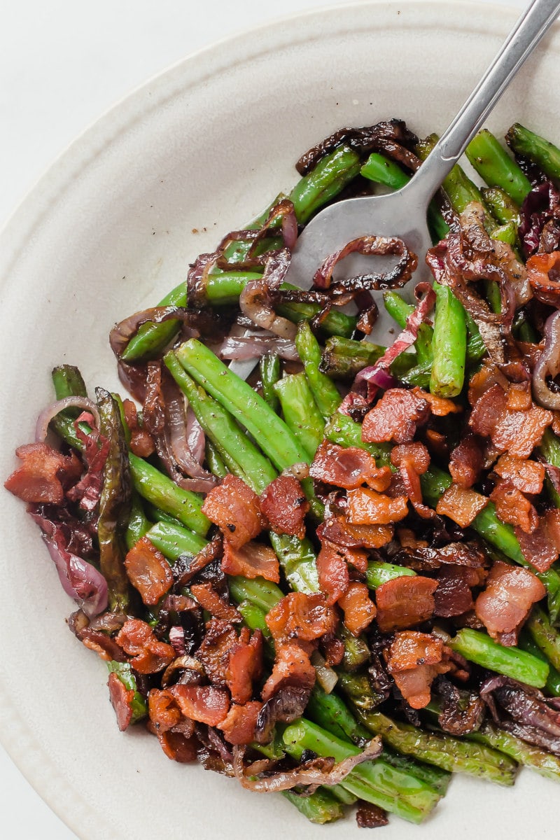 green beans with bacon