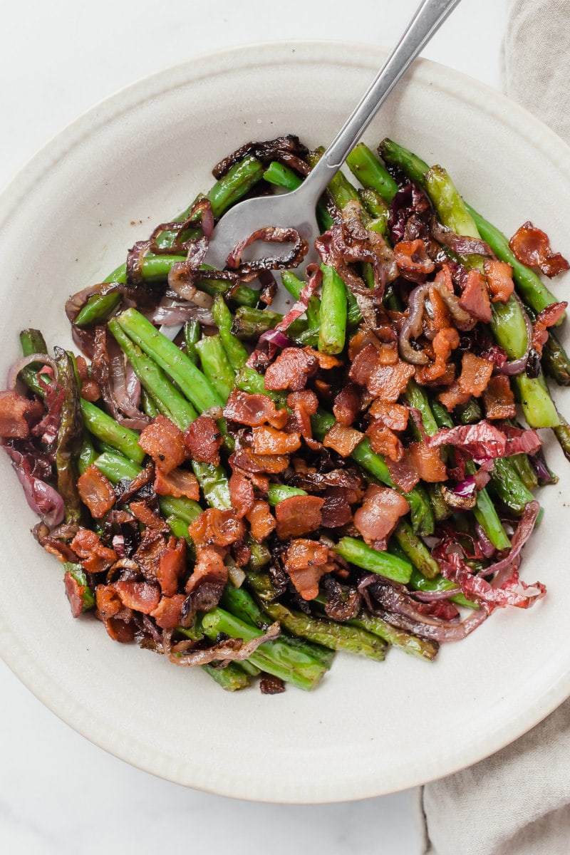 green beans with bacon