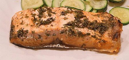 lemon- dill marinated salmon