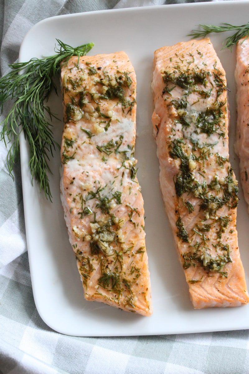 lemon dill marinated salmon filets