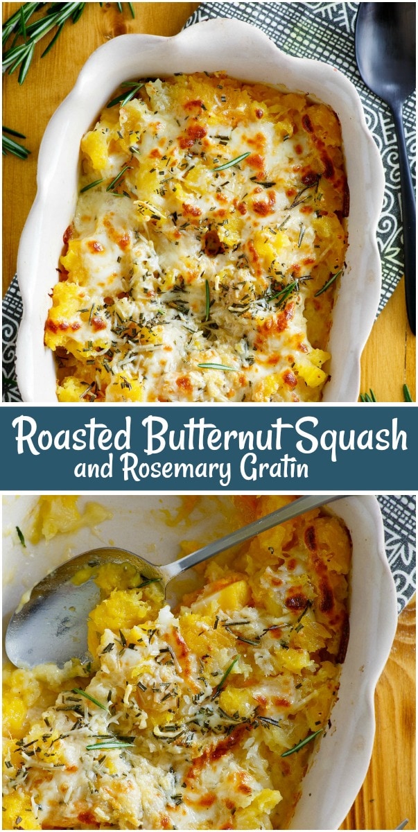 roasted butternut squash gratin