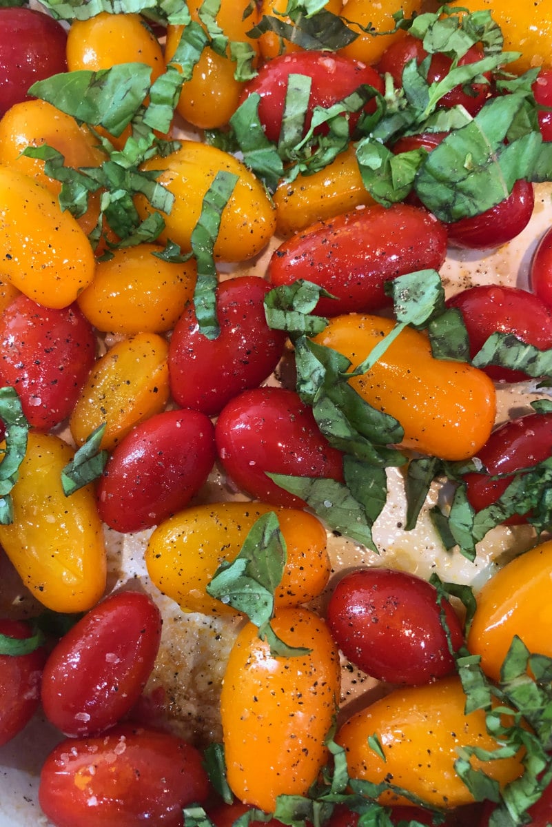 sauteed cherry tomatoes with basil