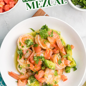 pinterest image for shrimp mezcal