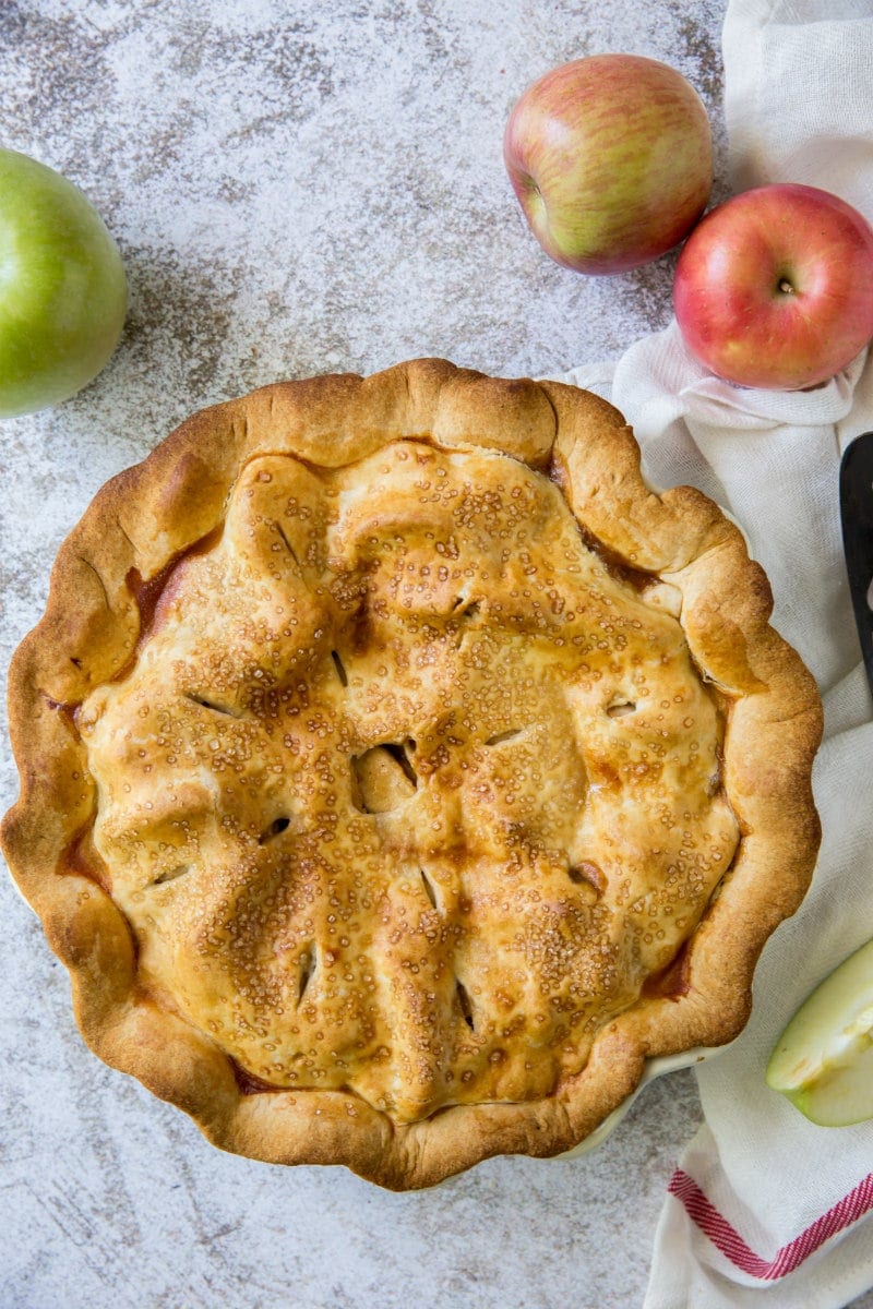 Deep Dish Apple Pie from Scratch