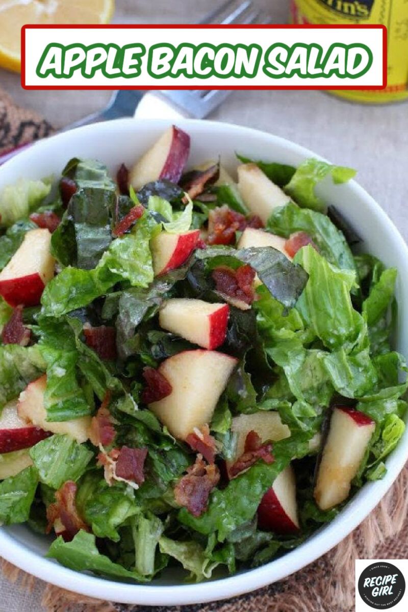 pinterest image for apple bacon salad