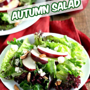 pinterest image for autumn salad