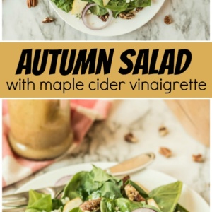 Fall Mason Jar Salad with Maple Cider Vinaigrette - Detoxinista