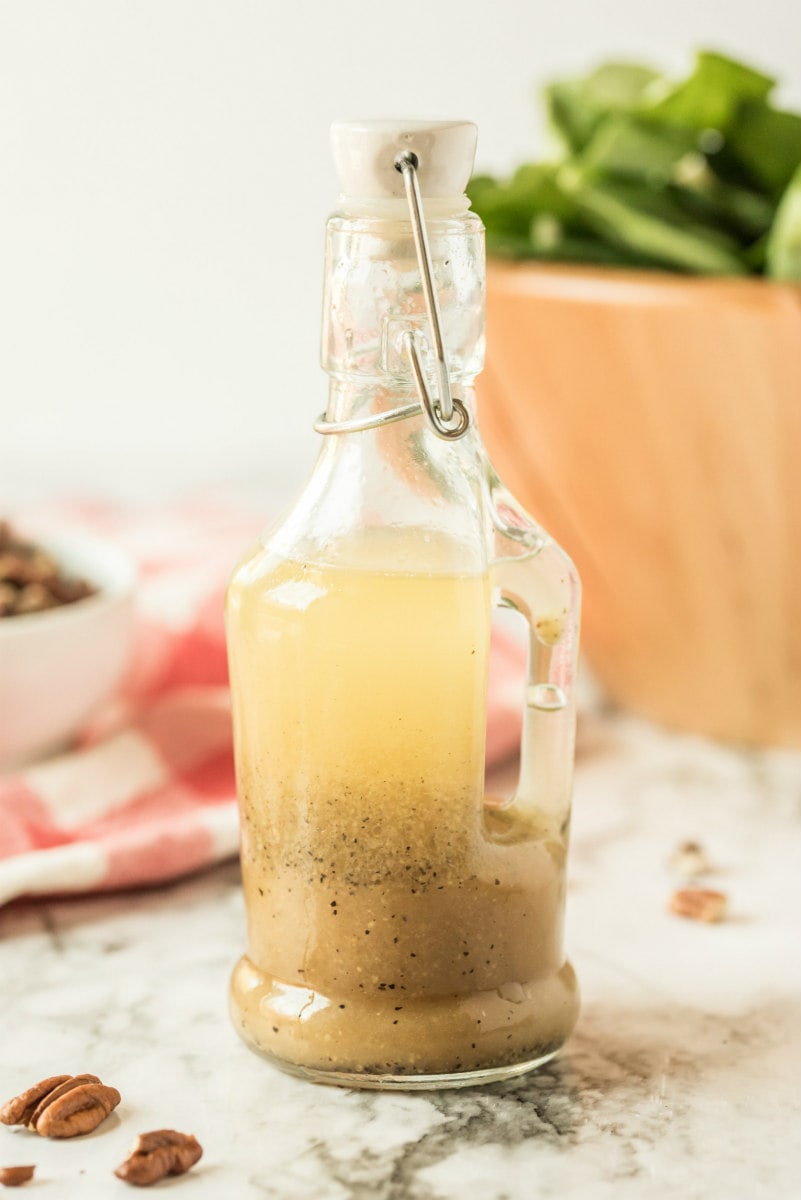 jar of salad dressing