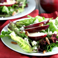 autumn salad on a plate