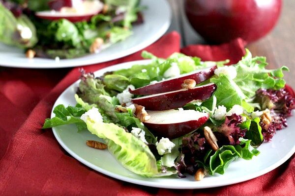 autumn salad on a plate